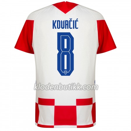 Kroatia Mateo Kovacic 8 Hjemme Fotballdrakt Euro 2020 Kortermet